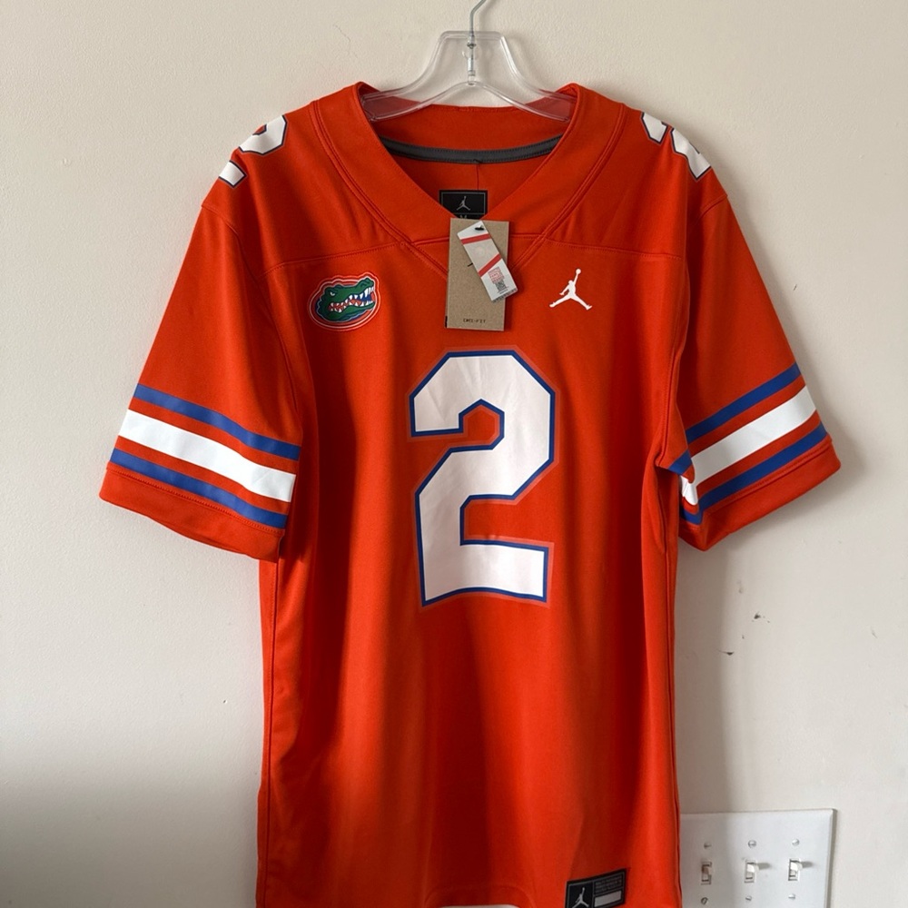 Jordan Orange and Blue Men's Jersey - Picture 1 of 7